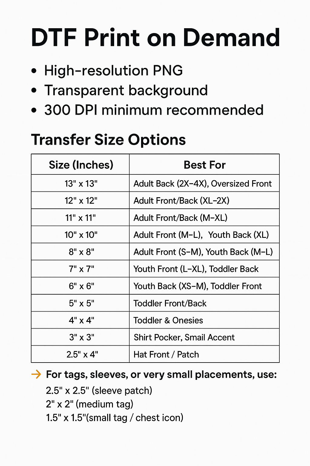 DTF Print on Demand (POD)